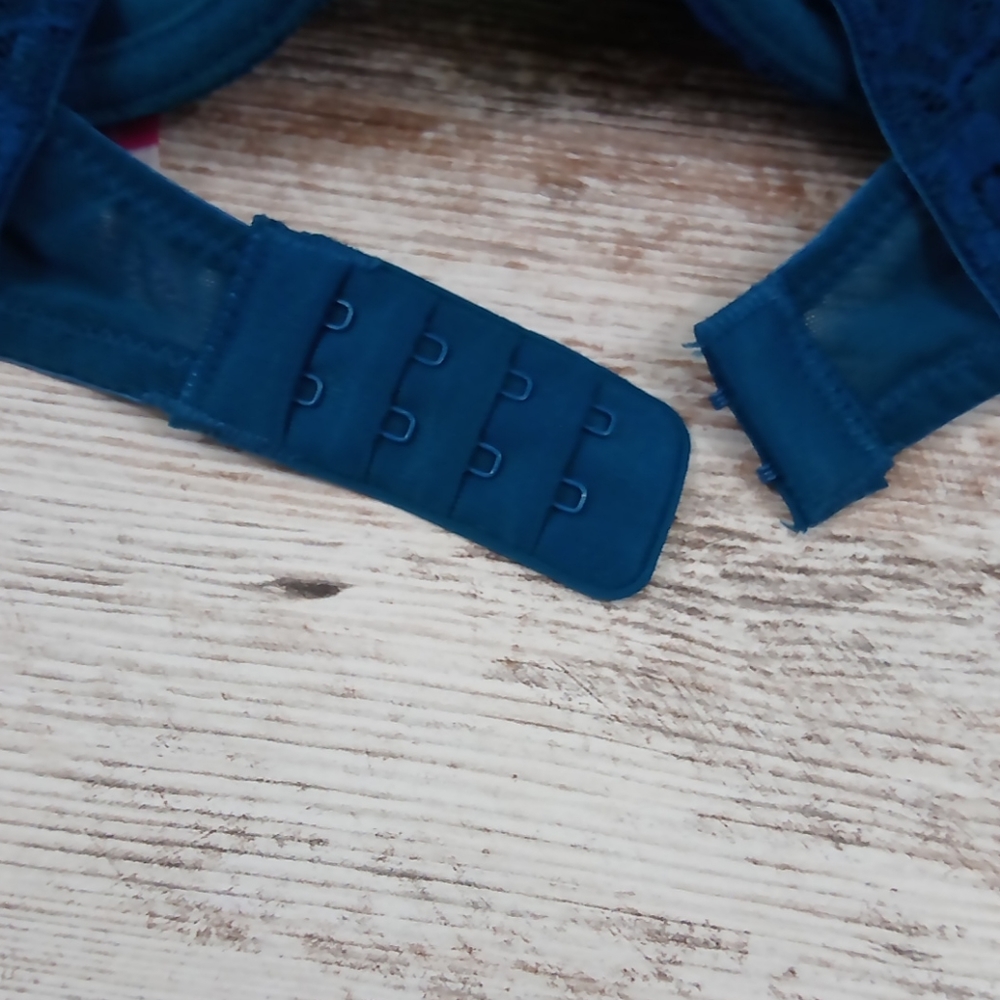 Teal Blue Lacey Bra - image 8